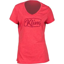 Klim Script Damen T-Shirt, rot, Größe 2XL