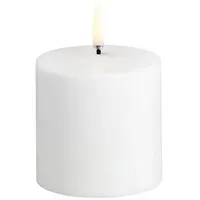 UYUNI LIGHTING LED Stumpenkerze 6,8 cm Weiß