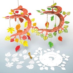Herbstliche Mobiles zum Ausmalen (pro Set 5) Bastelsets
