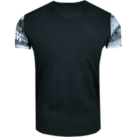 RUSTY NEAL T-Shirt RUSTY NEAL, Herren, Gr. 3XL, schwarz, 100% Baumwolle, bedruckt, normal, Rundhals, Shirts T-Shirt, mit großflächigem Front-Print