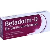 Recordati Pharma GmbH BETADORM D Tabletten 20 St