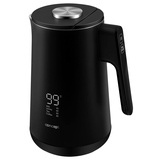 Concept RK3340 Wasserkocher Edelstahl 1,7 L INTUITIVE, Thermoregulation, 1500 W, Keep Warm, COOL TOUCH, schwarz