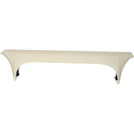 TexDeko TexDeko® Stretch Bierbankhussen für Bierzeltgarnitur 220cm (nur Bank) Husse für Bierbank) strapazierfähig bügelfrei Creme