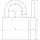 ABUS Hangschloss Messing 85/50 gl.-2681