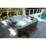 MSpa Whirlpool OSLO AERO PLUS 2026 XXL 180cm inkl. App, LED, 8 Hydromassagedüsen, 140 Luftdüsen