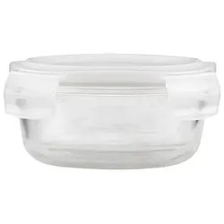 House Doctor Aufbewahrung mit Deckel Round, 6 x Ø14cm, transparent