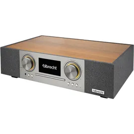Albrecht DR 1000 All-in-One Soundsystem braun/silber