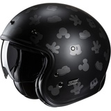 HJC Helmets HJC V31 Disney Mickey Retro Jethelm, schwarz-grau, Größe S für Männer