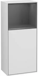 V&B Seitenschrank Wandbeleuchtung Finion 41,8x93,6cm, r, Rg o A m, wh. m Lac