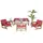 aea 6tlg Set Gartenmöbel Sofagarnitur 3+1+1 Sitzer Komplett 2x Hocker Esstisch