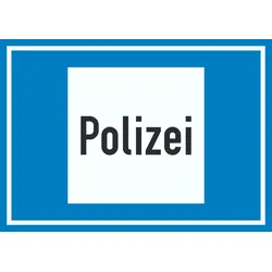 Richtzeichen Polizei Symbol Schild A3 (297x420mm)