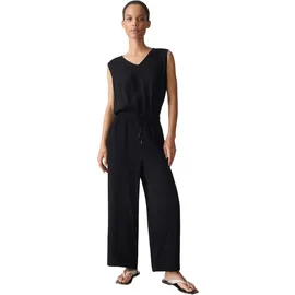 Opus Jumpsuit MYLARA in Seersucker Struktur Schwarz 40