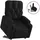 vidaXL Relaxsessel mit Aufstehhilfe Kunstleder 142 x 75 x 75 cm Schwarz
