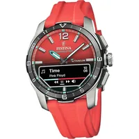 Festina Herrenuhr Silikon rot Festina Connected Armbanduhr D2UF23000/6 -