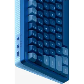 nuphy Halo96 V2 Kabellose Hot-Swap-fähige Gaming-Tastatur,99 Tasten RGB-Hintergrundbeleuchtung, mechanische Tastatur, unterstützt QMK/VIA,Bluetooth/USB-C/2,4 GHz-Blue, Raspberry (46gf)