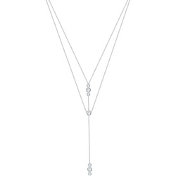 Elli Y-Kette Geo Layer Kristalle 925 Silber Damen 