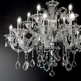 Ideal Lux Kronleuchter COLOSSAL SP15, 15-flammig, E14, grau IDEA-081526