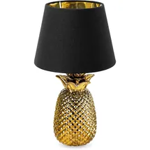 Navaris Ananas Tischlampe Gold-Schwarz