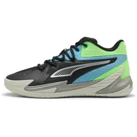 Puma Herren Basketballschuhe DAGGER, Größe 45 in puma black-bright aqua-green glare,