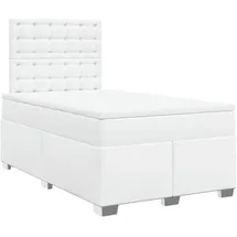 vidaXL Boxspringbett 120 x 190 cm Weiß