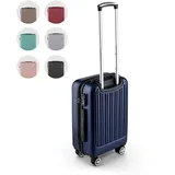 Easy Move ABS Hartschalenkoffer [ERGONOMISCH & SICHER] - Großer Trolley Koffer mit 360° Rädern, Zahlen Schloss - reisekoffer groß, hartschalenkoffer, Luggage (Dark Blue, 54cm) *