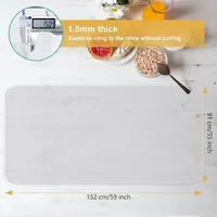 Famanu Schreibtischunterlage Transparent - 152 x 91 cm - Transparent
