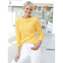 Classic Basics U-Boot-Pullover Gelb 52