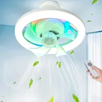 JUNNAI Deckenventilator mit Beleuchtung, Deckenventilator mit Fernbedienung, Dimmbar Leise Reversible, LED Deckenleuchte mit Ventilator für Schlafzimmer Esszimmer Licht