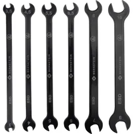 Bernstein Tools for Electronics 6-750-13 Spezial-Gabelschlüssel-Satz 6teilig Schlüsselweite (Metrisch) 02 - Zwinge, ESD Spezial Gabelschlüssel Satz 6-tlg.