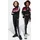 adidas Tiberio Trainingsanzug Schwarz/Weiß/Pure Ruby 128