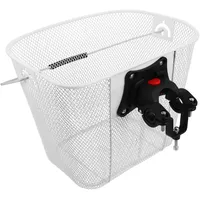 PAMINGONO Fahrradkorb Vorne Aus Eisengeflecht Mit Großer Kapazität Schnellverschluss Für Einfache Montage Und Aufbewahrung Für Mountainbikes Und Reisen