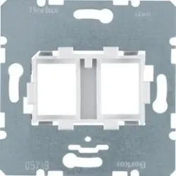 Berker 454105 Tragring 2fach Jacks ME weiß