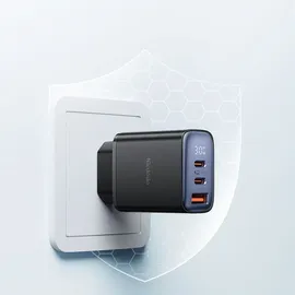 Mcdodo Netzwerkladegerät mit Display 2x USB-C + USB-A, 30W in Schwarz