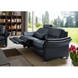 Hukla 2,5-Sitzer HU-SF15058 Ledersofa, Breite 194 cm, aus Leder, optional Kopfstütze u. WallAway-Funktion blau