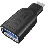 Icy Box USB-C auf USB-A Adapter Schwarz