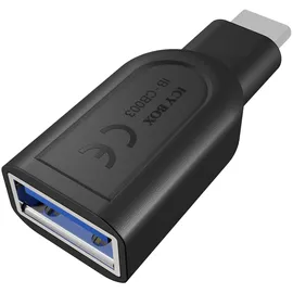 Icy Box USB-C auf USB-A Adapter Schwarz