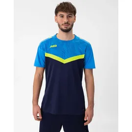Jako Iconic T-Shirt Kinder 914 marine/blau/neongelb 116