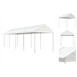vidaXL Pavillon mit Dach Weiß 8,92x2,28x2,69 m Polyethylen