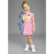 Kidsworld Jerseykleid "mit Pailletten für kleine Mädchen - Kirschen oder Zitronen Motiv", Mädchen, Gr.