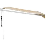 vidaXL Gelenkarmmarkise 300 x 250 cm gelb, weiß