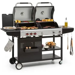 Hot & Hot Gasgrill 8,5kW 3 Brenner höhenverstellbar schwarz