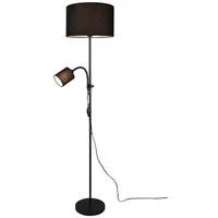 Trio Reality Leuchten Stehlampe Owen Stoff Schwarz
