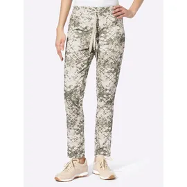 Heine Druck-Hose Khaki 36