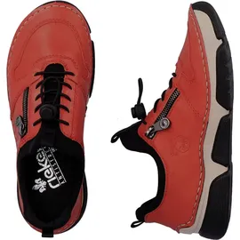 Rieker Slip-On Sneaker, mit Gummizug und Schnellverschluss rot