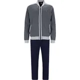 Hajo Herren, Pyjama, Klima Komfort Homeware Anzug, Blau, (48)