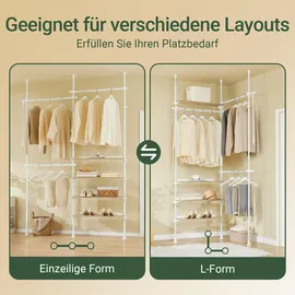SoBuy KLS17 Teleskop Kleiderständer 100x50x180 weiß
