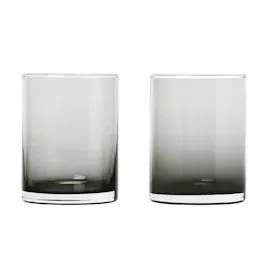 BLOMUS Trinkglas Mera 2tlg. Glas Grau