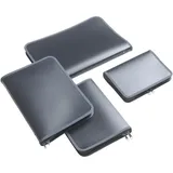 FolderSys Reißverschlusstasche 40453-34, B5 anthrazit, aus PP