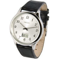 Elegante MARQUIS Herren Funkuhr (deutsches Funkwerk) Armbanduhr Leder 964.4802
