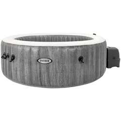 Whirlpool INTEX "PureSpaTM Bubble Massage Greywood Deluxe", grau (dunkelgrau), B:196cm H:71cm L:196cm, Whirlpools, 7-tlg., in verschiedenen Größen